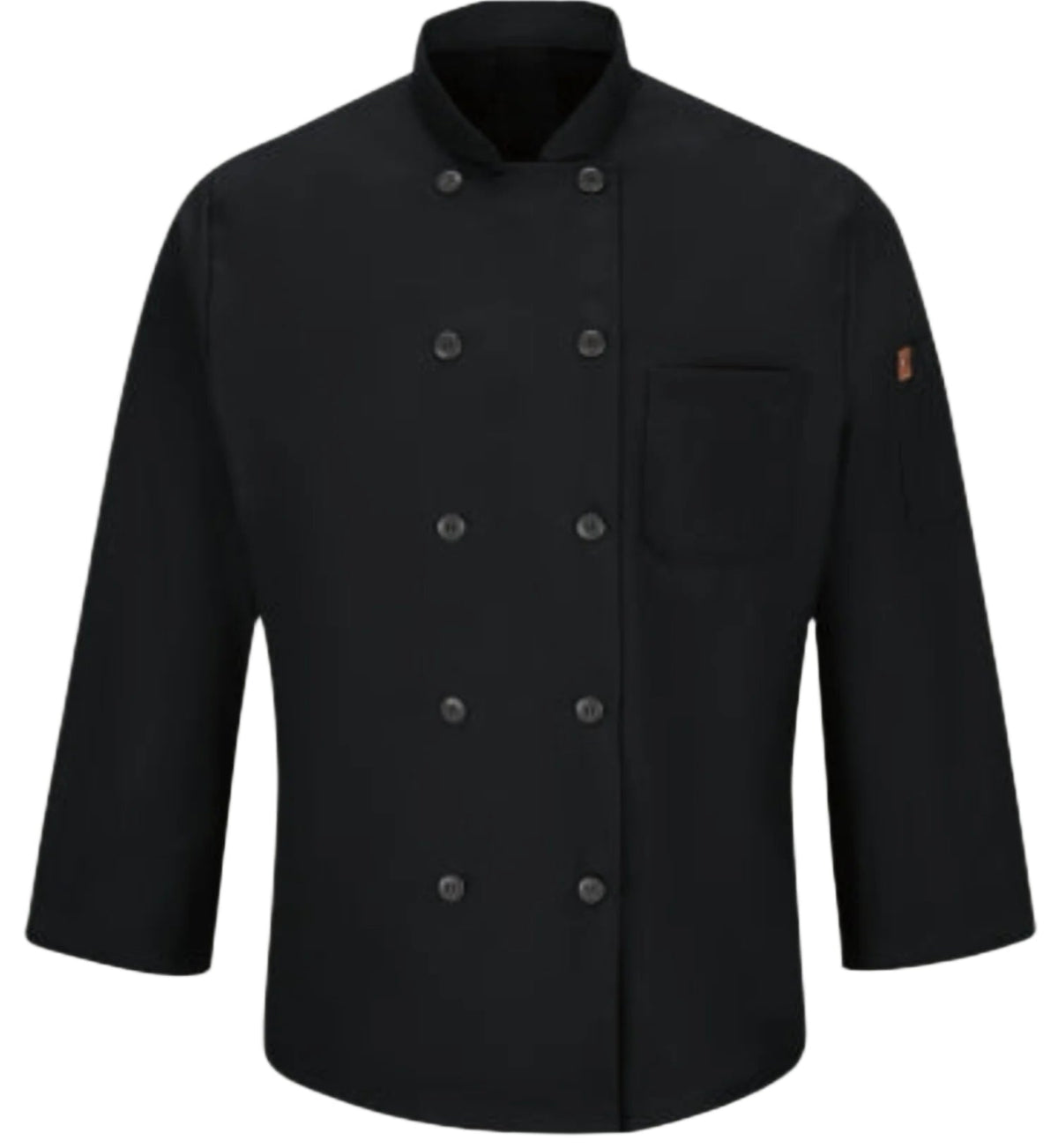 Red Kap Men's Oilblok + Mimix Button-Up Chef Coat Jackets & Coats Red Kap Black 2XL Reg