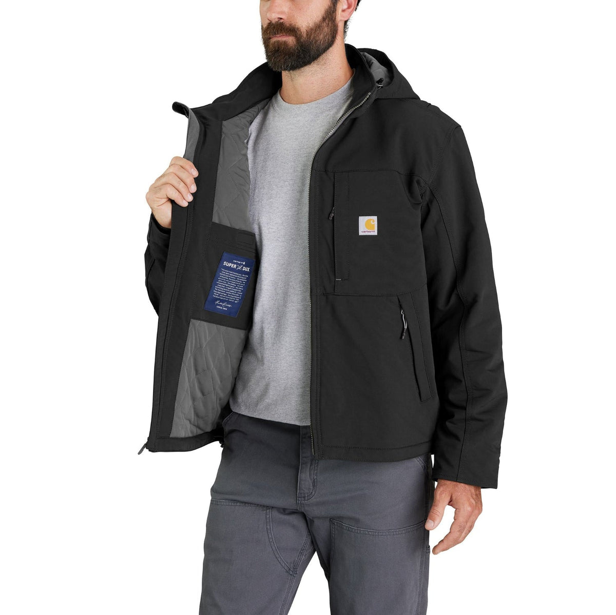 Carhartt Men's Super Dux® Relaxed Fit Insulated Hooded Jacket Jackets & Coats Carhartt