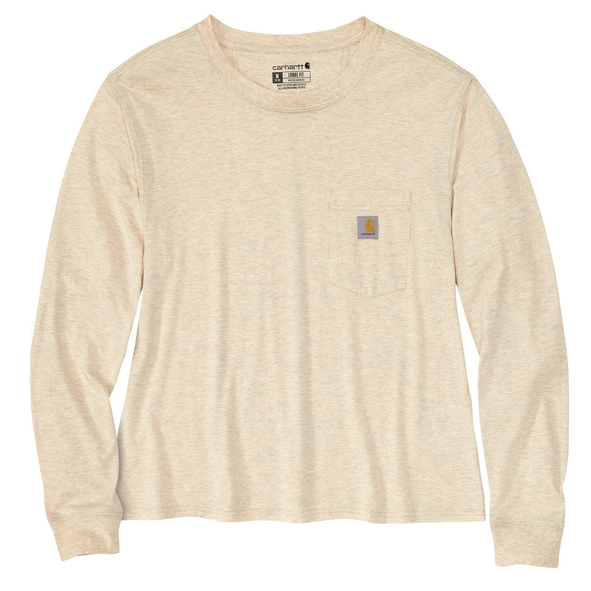 Carhartt Women's Tencel Loose Fit Lightweight Crewneck Pocket Long Sleeve T-Shirt Long Sleeve T-Shirts Carhartt