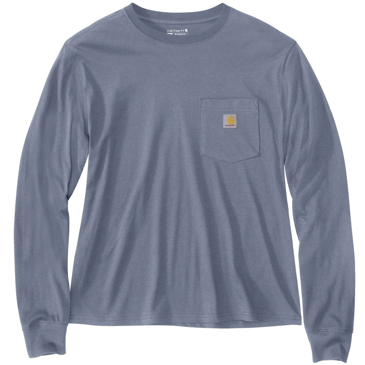 Carhartt Women's Tencel Loose Fit Lightweight Crewneck Pocket Long Sleeve T-Shirt Long Sleeve T-Shirts Carhartt Wisteria 2XL Reg