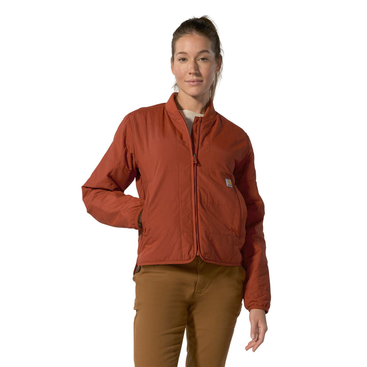 Carhartt Women's Rain Defender® Rockford Insulated Jacket Jackets & Coats Carhartt Spice Red 2XL Reg