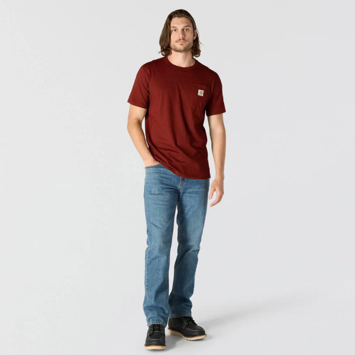 Carhartt Men's Force® Relaxed Fit Midweight Short Sleeve Pocket Tee T-Shirts Carhartt