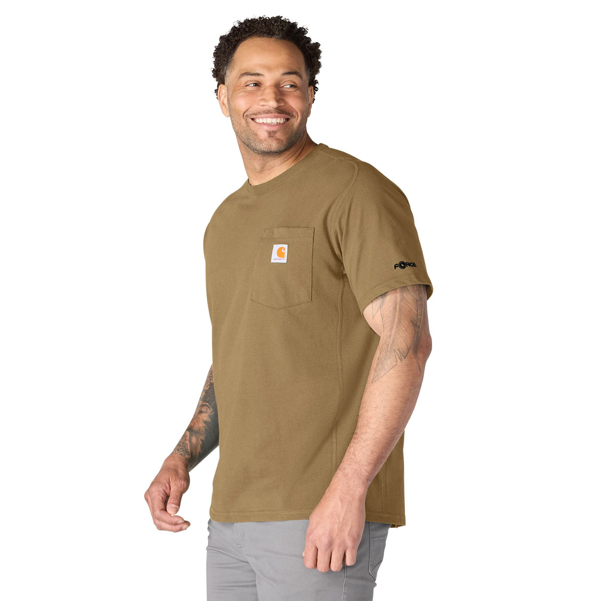 Carhartt Men's Force® Relaxed Fit Midweight Short Sleeve Pocket Tee T-Shirts Carhartt