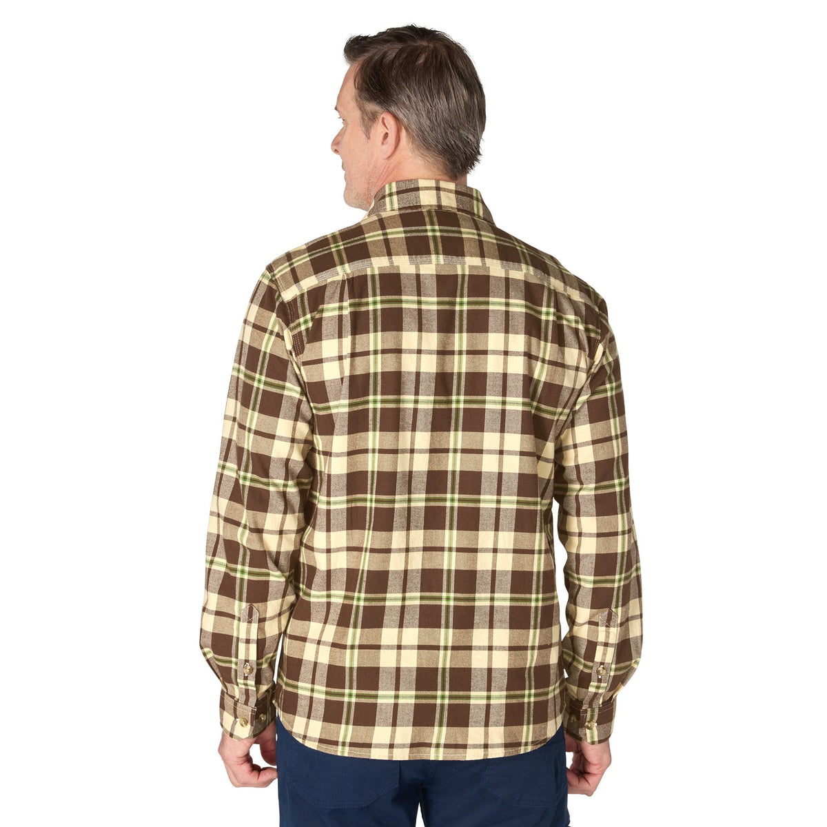 Carhartt Men's Rugged Flex™ Relaxed Fit Midweight Flannel Plaid Work Shirt Work Shirts Carhartt