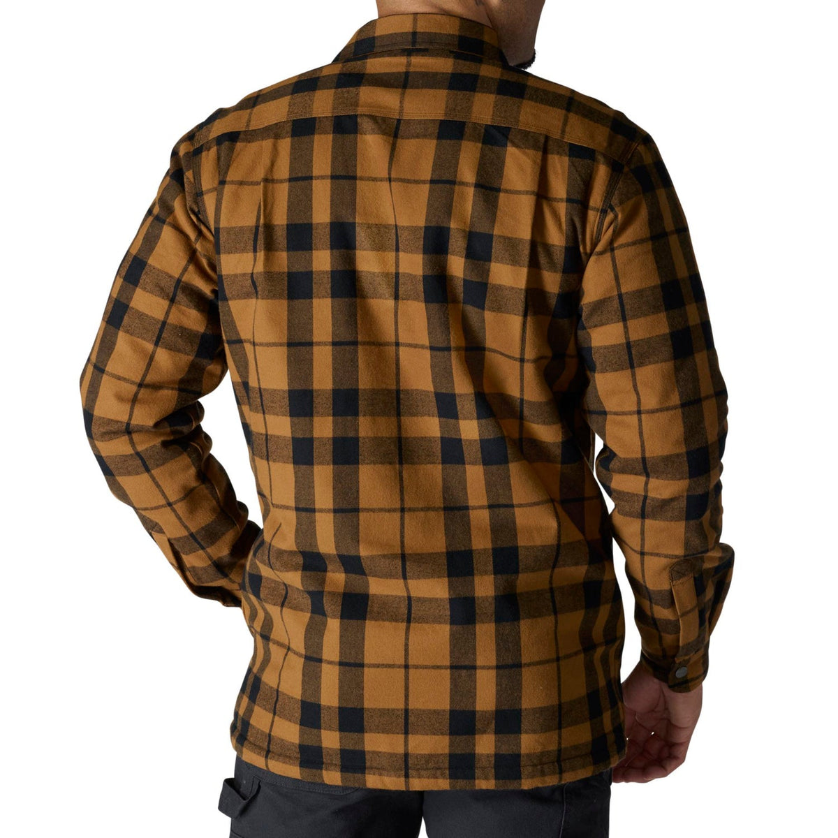 Carhartt Men's Relaxed Fit Sherpa-Lined Long Sleeve Flannel Shirt Jac Long Sleeve T-Shirts Carhartt