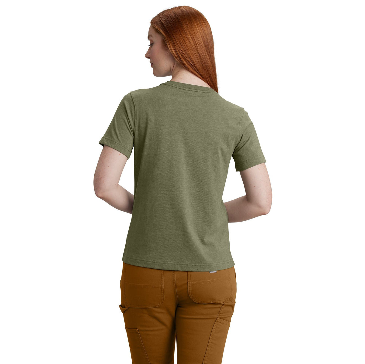 Carhartt Women's Relaxed Fit Lightweight Chest Pocket Short Sleeve T-Shirt T-Shirts Carhartt