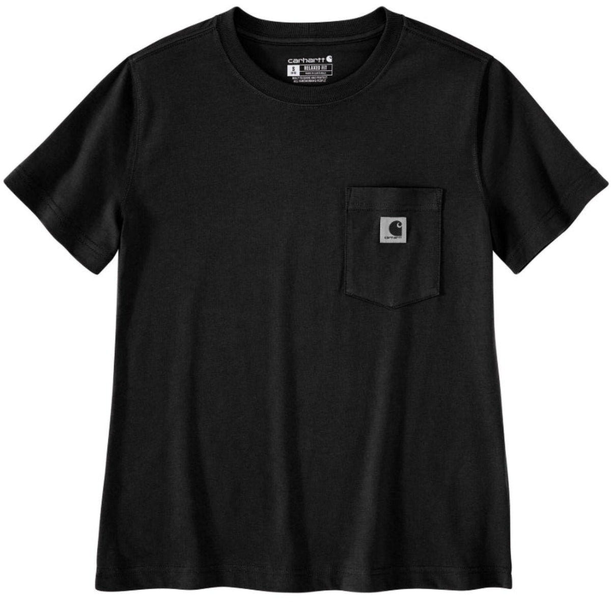 Carhartt Women's Relaxed Fit Lightweight Chest Pocket Short Sleeve T-Shirt T-Shirts Carhartt Black 2XL Reg