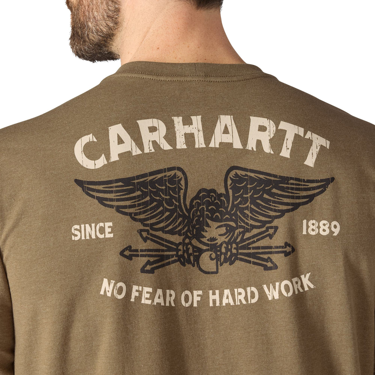 Carhartt Men's Irvine Hardwork Eagle Graphic Relaxed Fit Short Sleeve T-Shirt