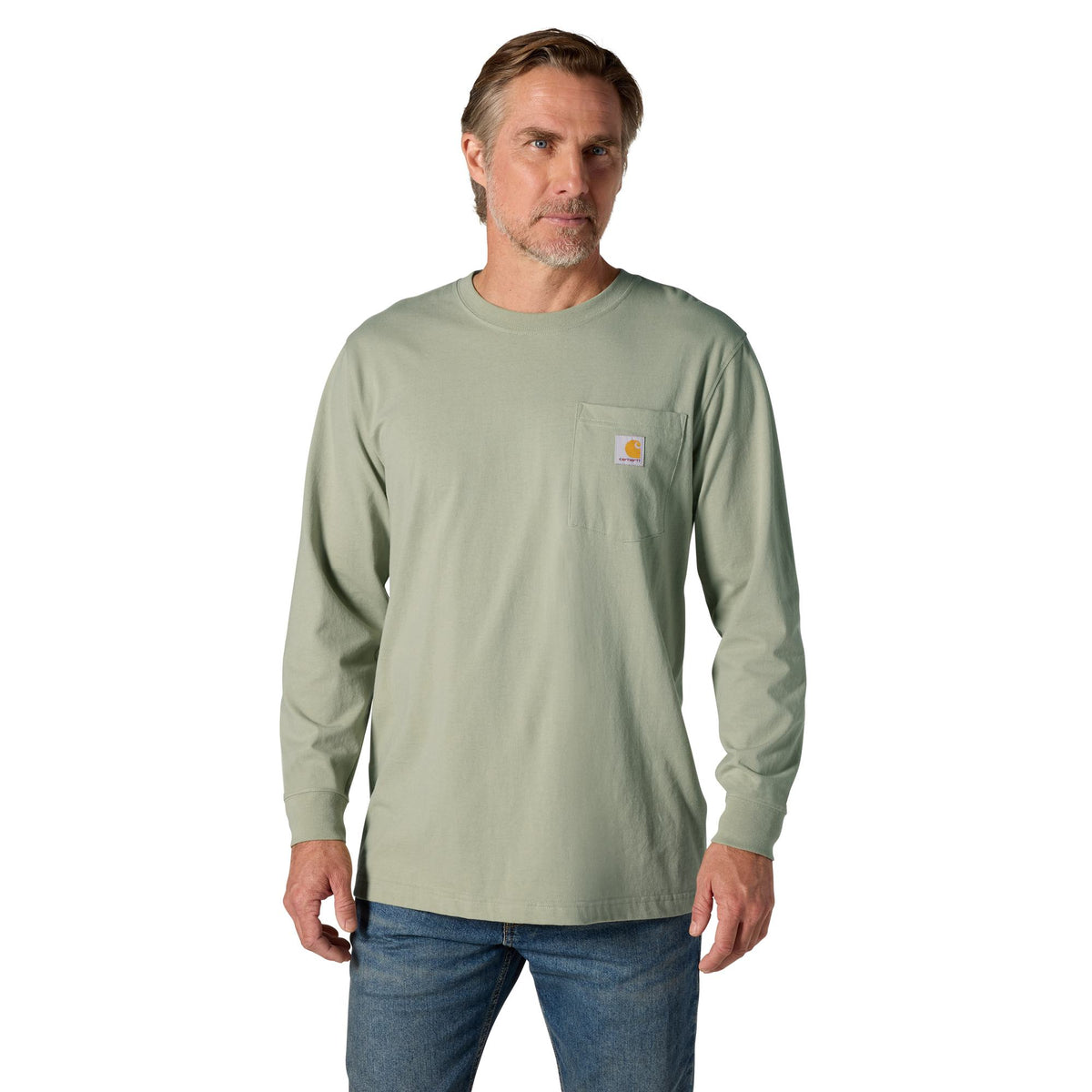 Carhartt Men's Irvine Tough C Graphic Relaxed Fit Pocket Long Sleeve T-Shirt