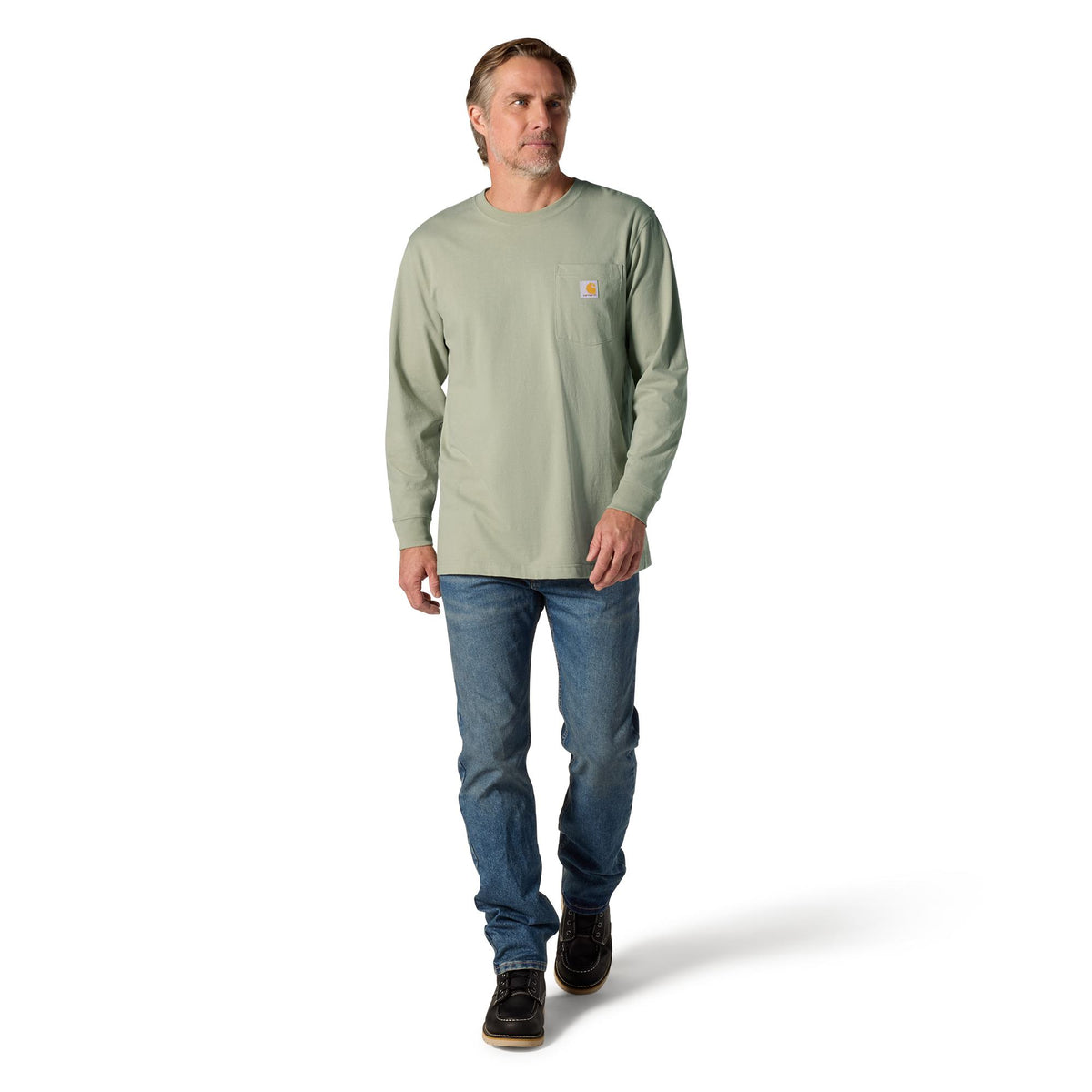Carhartt Men's Irvine Tough C Graphic Relaxed Fit Pocket Long Sleeve T-Shirt