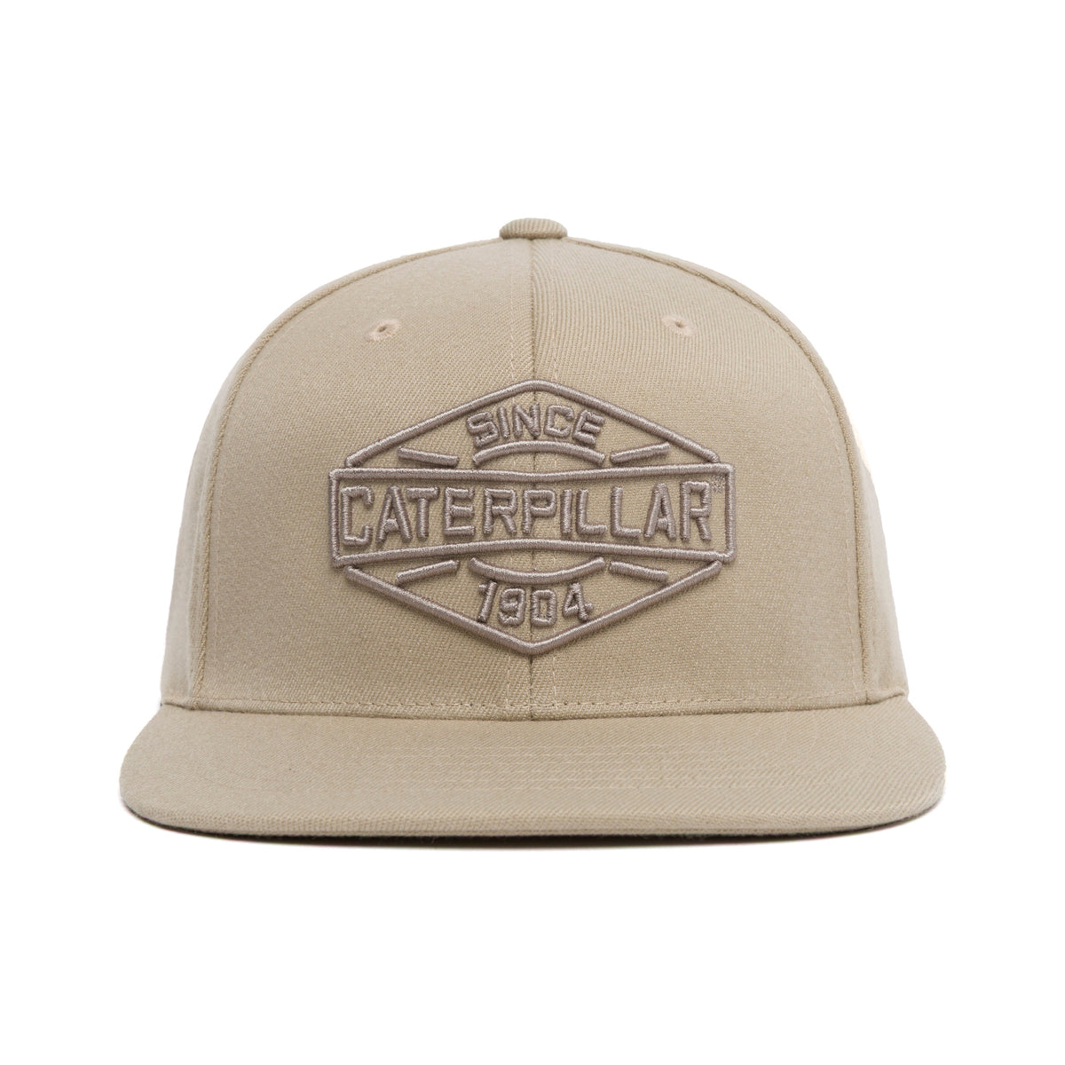 CAT Caterpillar 3D Logo Premium Flex Fit Cap Hats & Caps CAT Abbey Stone OS