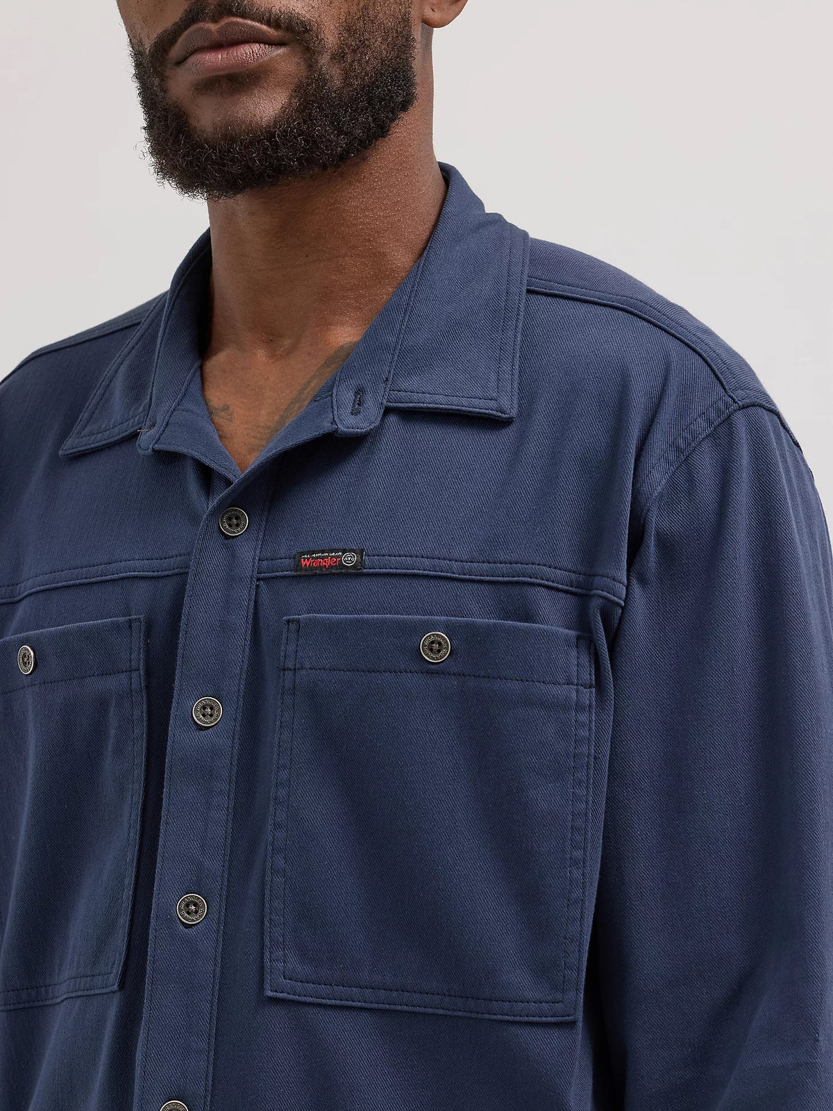Wrangler ATG Men's Knit Button-Down Long Sleeve Work Shirt Work Shirts Wrangler
