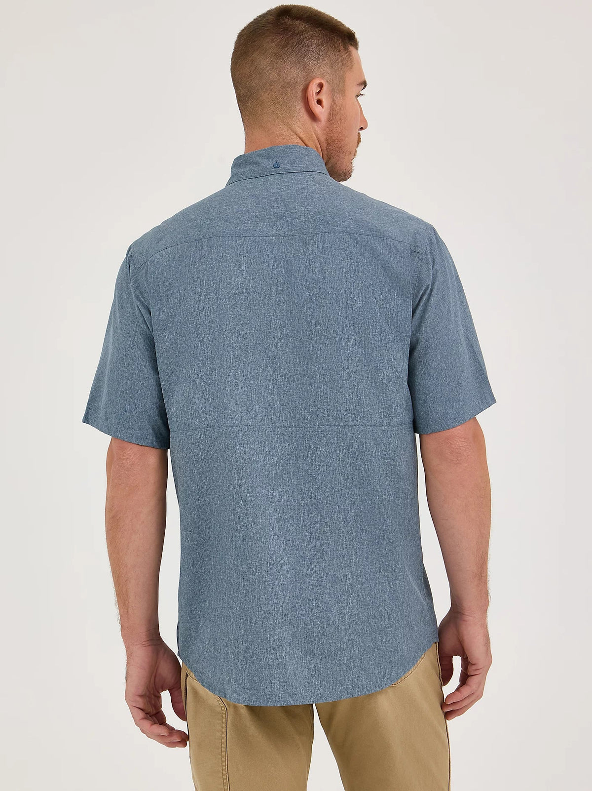 Wrangler RIGGS Men's Lightweight Vented Button-Down Short Sleeve Work Shirt Work Shirts Wrangler RIGGS
