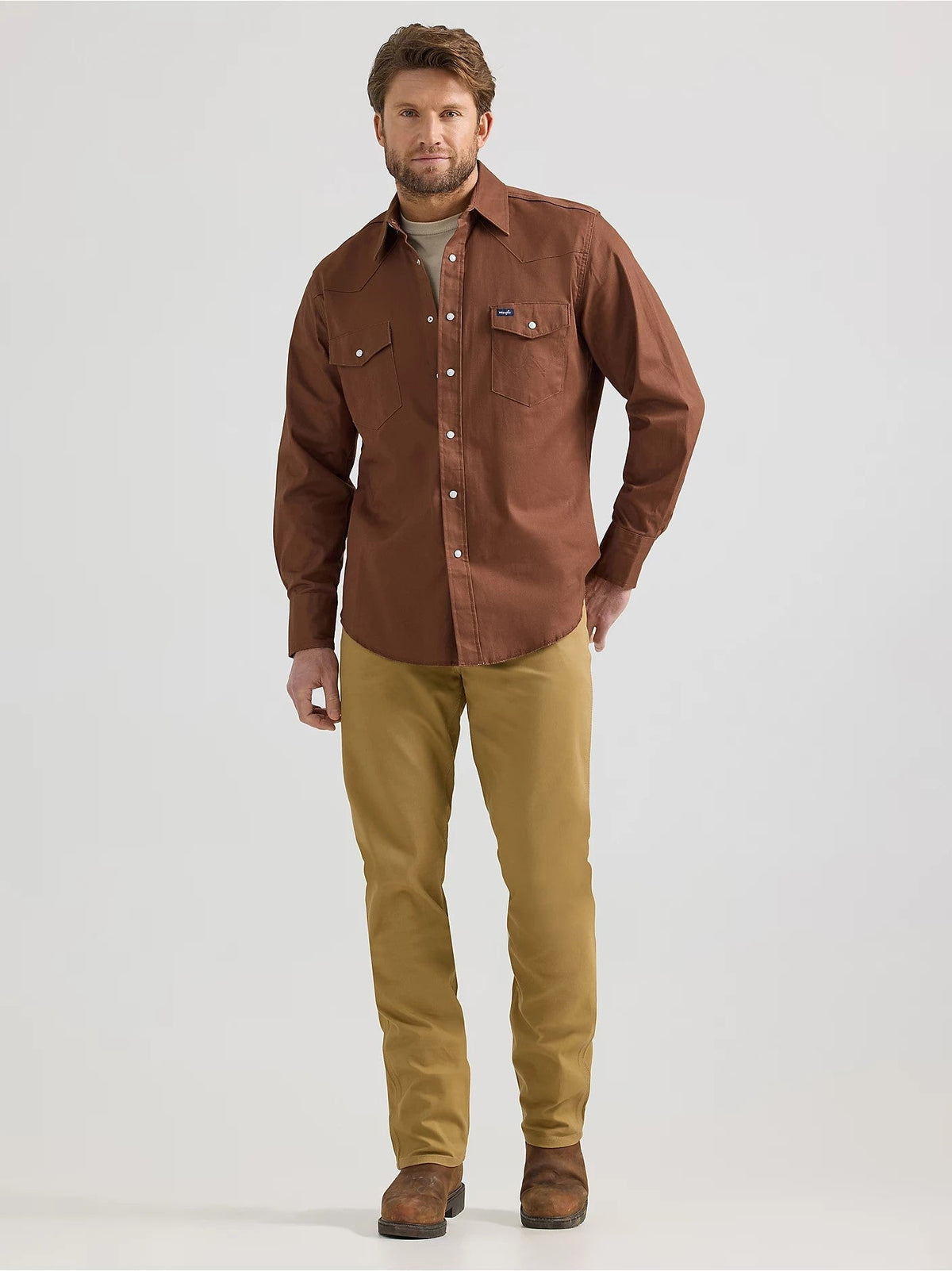 Wrangler Men's Tough Comfort Cowboy Cut® Regular Fit Canvas Jean Pants Wrangler Kelp 30 30 Inseam