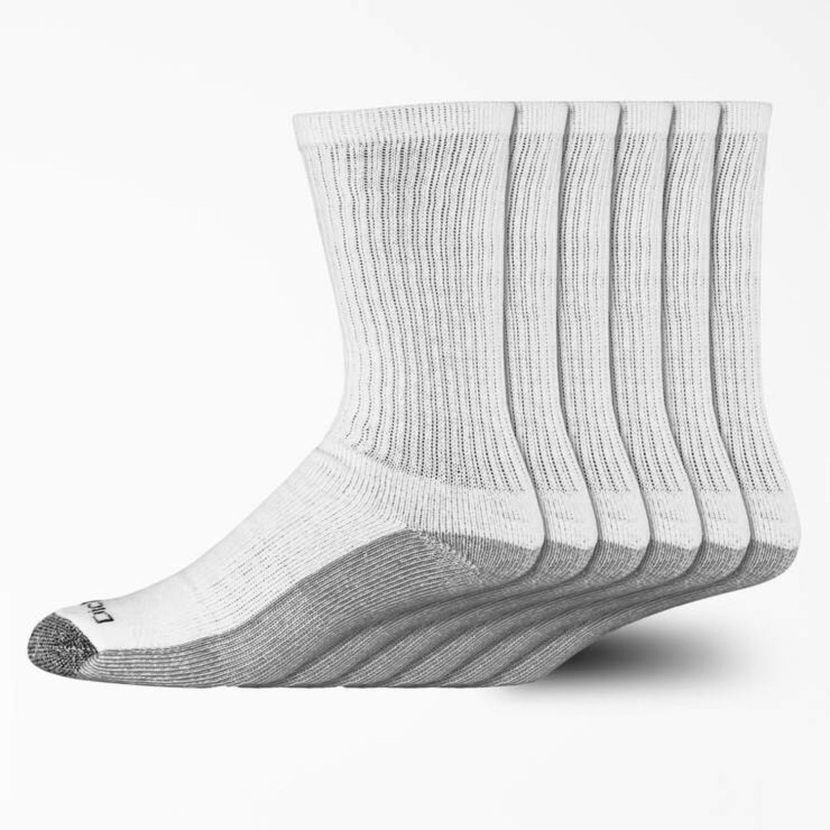 Dickies Dri-Tech 6-Pack Sock Socks Dickies White/Grey OS