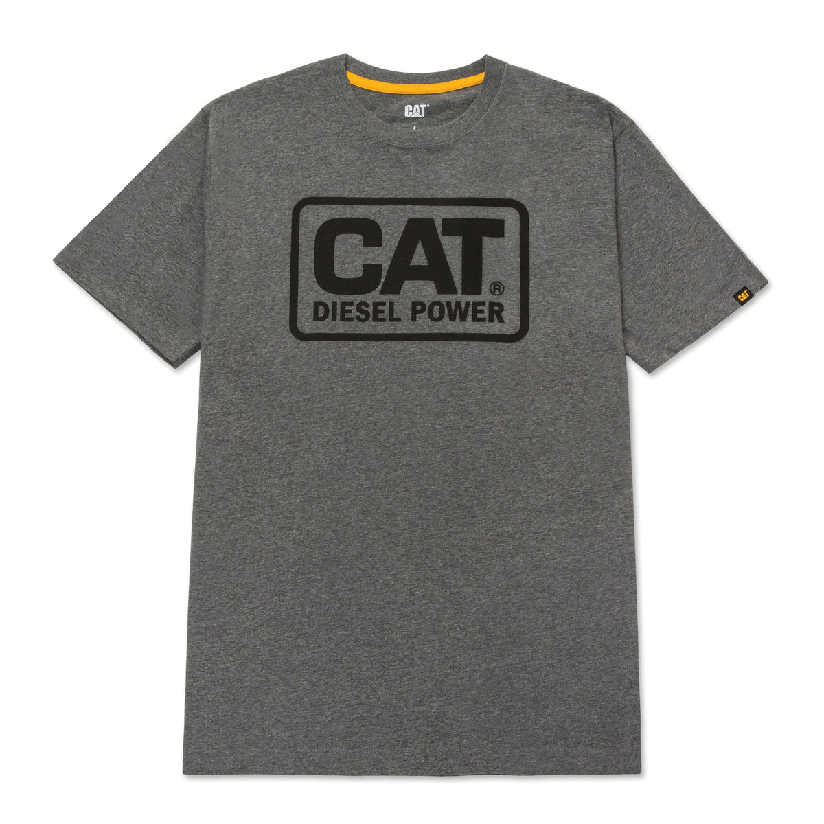 CAT Men's Diesel Power T-Shirt T-Shirts CAT Dark Heather Grey/Black 2XL Reg