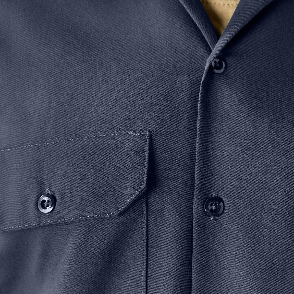Dickies Men's Short Sleeve Work Shirt_Navy - KO, pfas - Work World - Workwear, Work Boots, Safety Gear