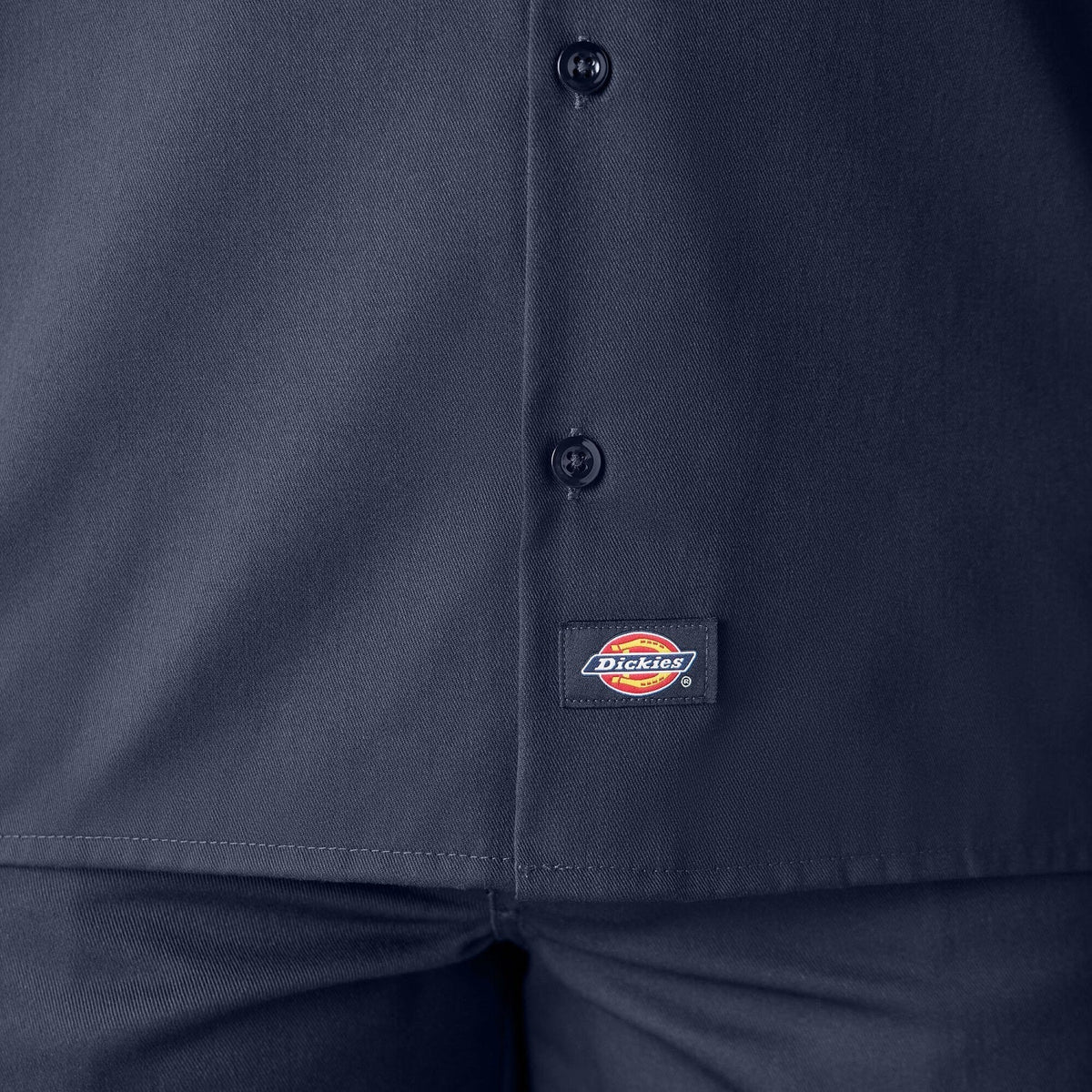 Dickies Men's Short Sleeve Work Shirt_Navy - KO, pfas - Work World - Workwear, Work Boots, Safety Gear
