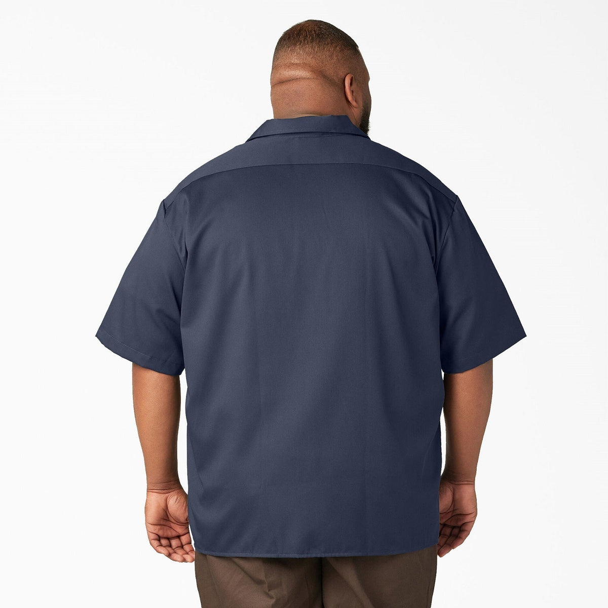 Dickies Men's Short Sleeve Work Shirt_Navy - KO, pfas - Work World - Workwear, Work Boots, Safety Gear