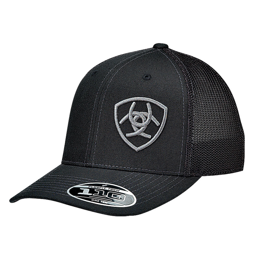 Ariat Men's Offset Logo Mesh Snapback Cap Hats & Caps Ariat Black OS