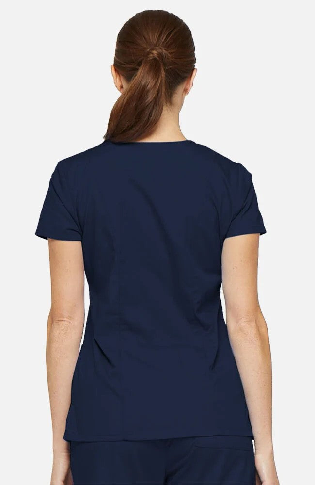Dickies Women's 5-Pocket Shaped V-Neck Scrub Top Scrubs Dickies