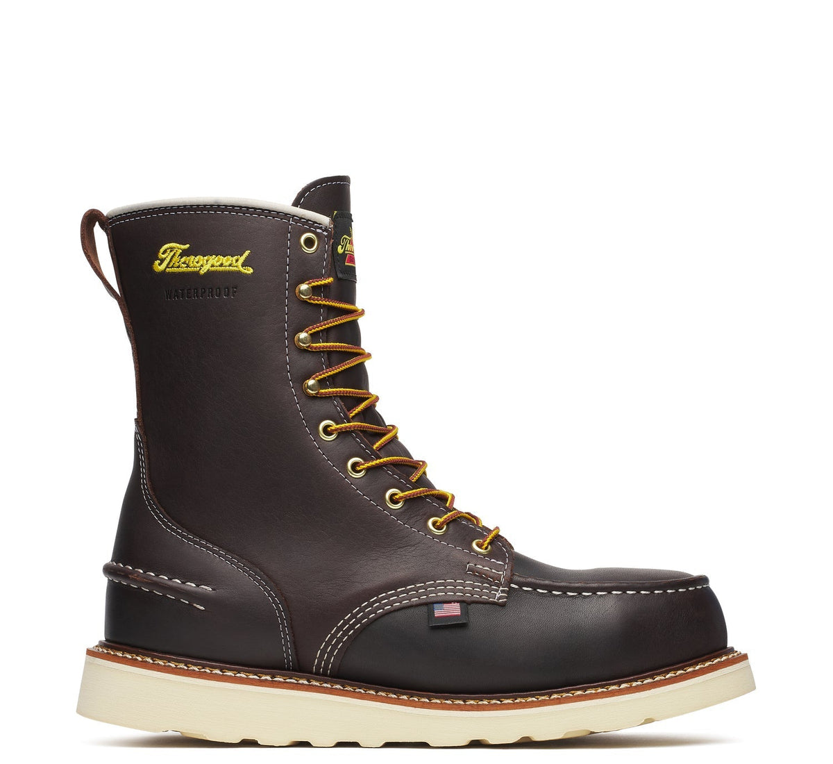 Thorogood Men's 1957 Series MAXWear Wedge Moc-Toe Waterproof 8" Steel Toe Work Boot Work Boots Thorogood Briar Pitstop 10 2E