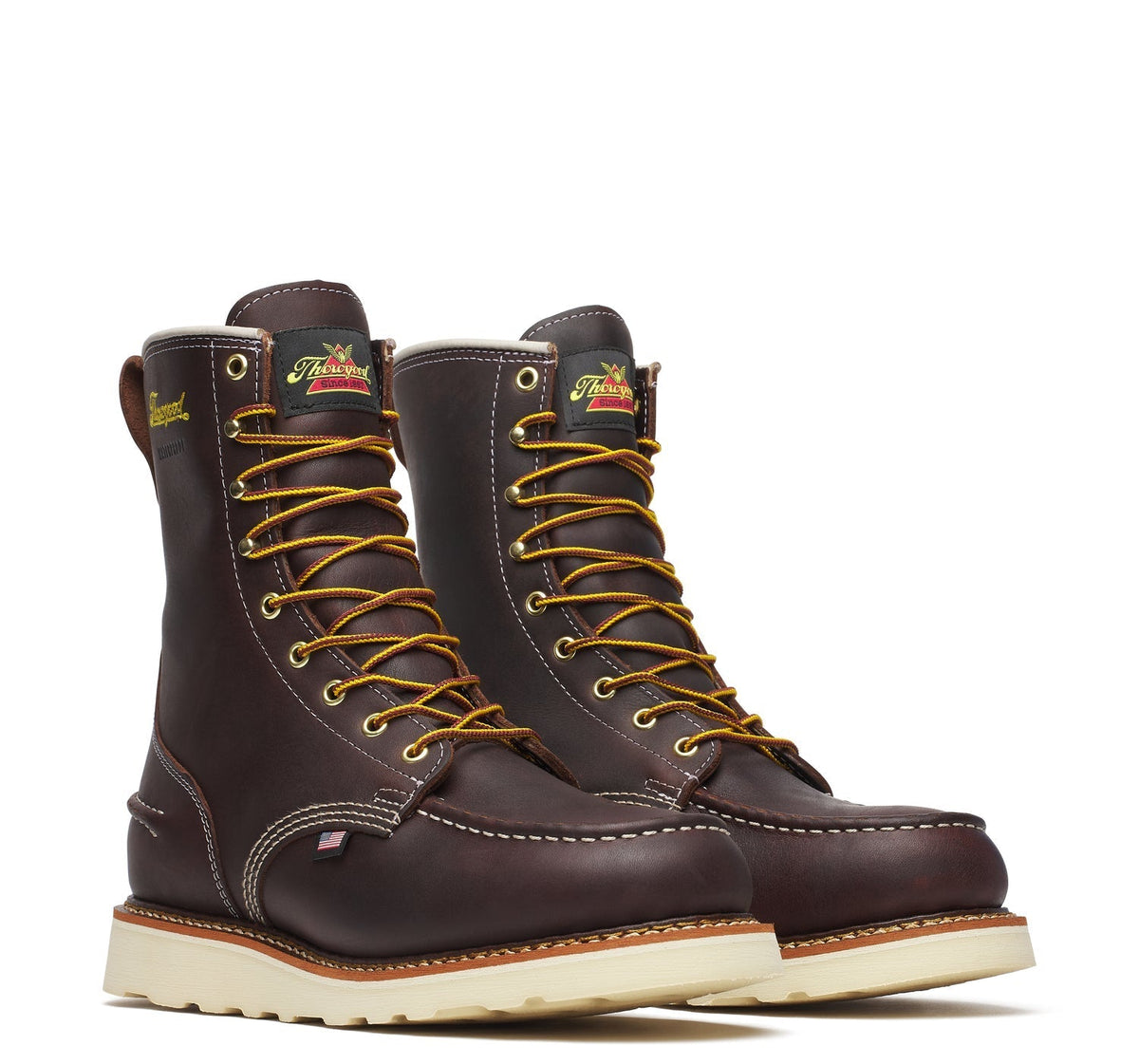Thorogood Men's 1957 Series MAXWear Wedge Moc-Toe Waterproof 8" Soft Toe Work Boot Work Boots Thorogood