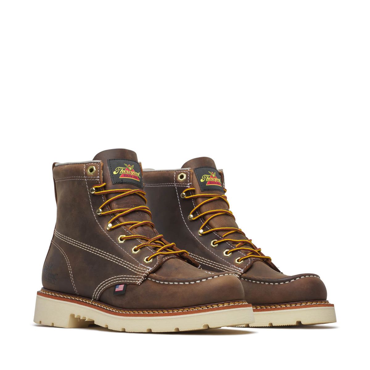 Thorogood Men's American Heritage 90° 6" Moc Toe Work Boot Work Boots Thorogood