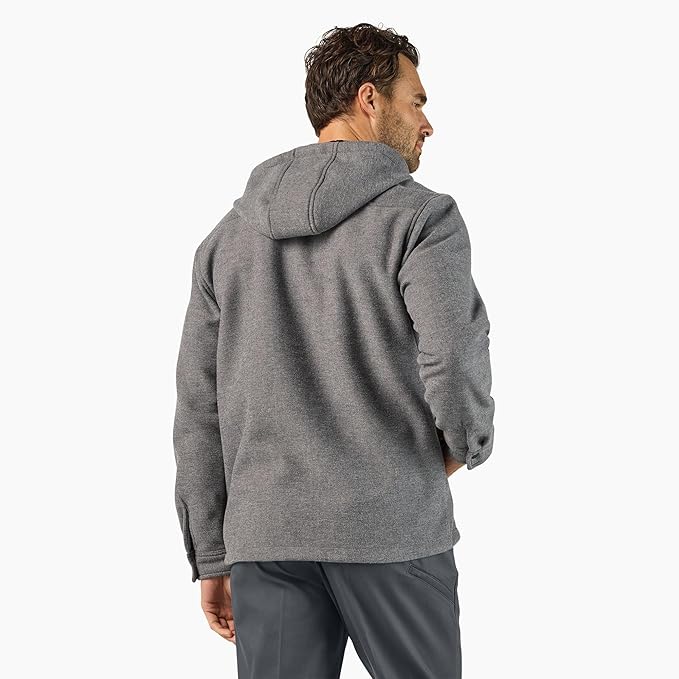 Dickies Men's DWR Bonded Relaxed Fit Snap-Up Hooded Shirt Jac Jackets & Coats Dickies