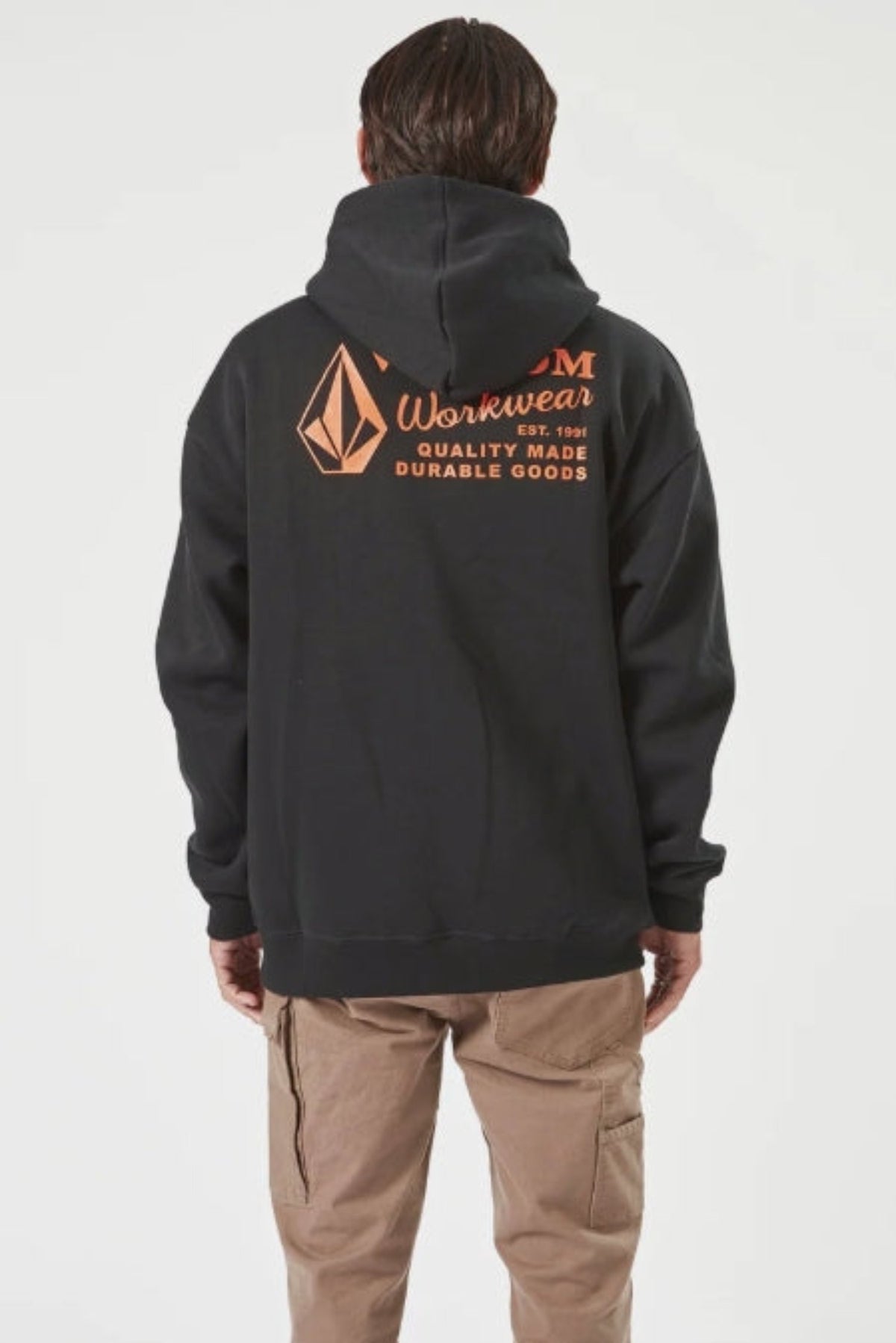 Volcom Men's Logo Graphic Fleece Pullover Hoodie Sweatshirts & Hoodies Volcom