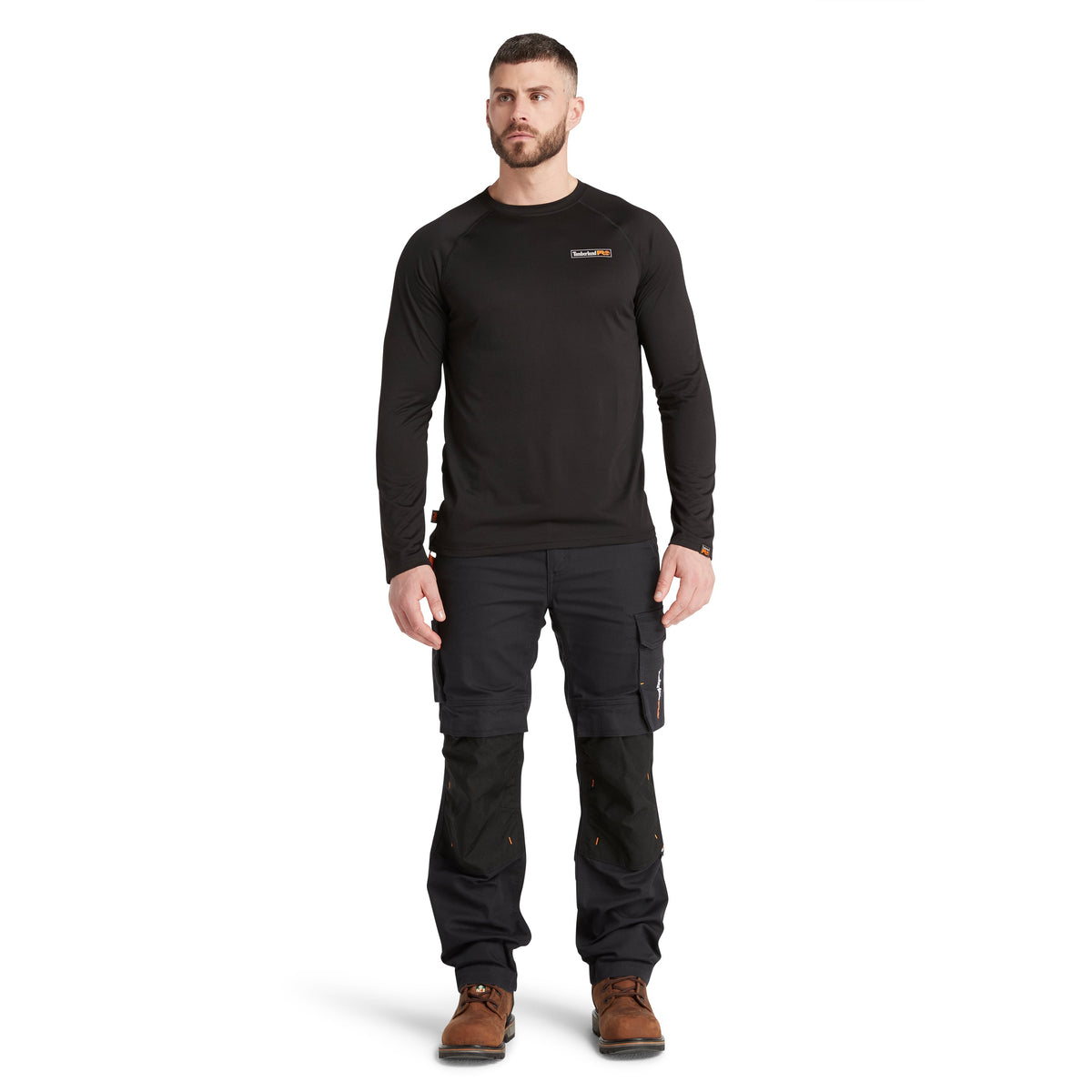 Timberland PRO Men's Good Sport Wicking Long Sleeve T-Shirt Long Sleeve T-Shirts Timberland PRO Black 2XL Reg