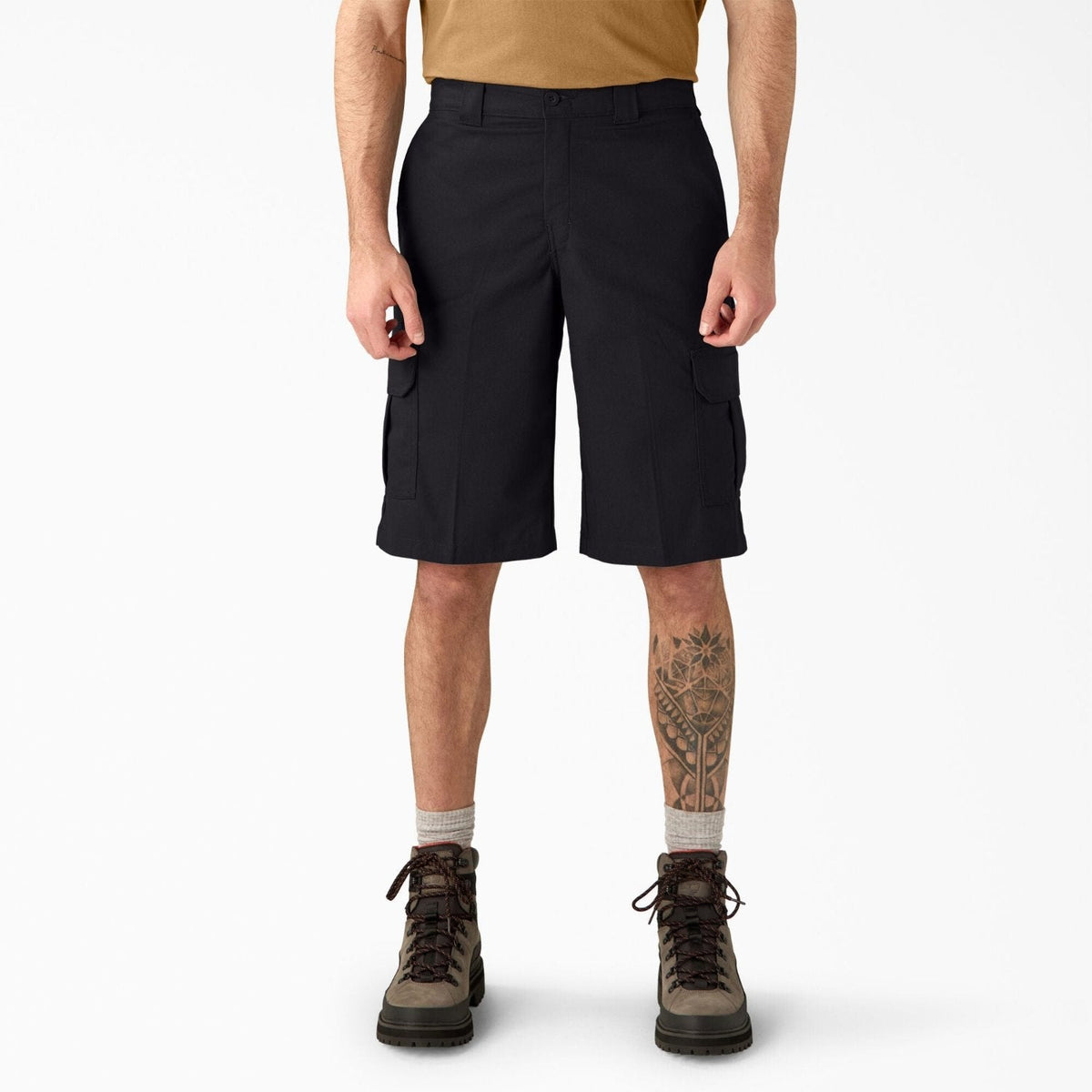 Dickies Men's Relaxed Fit Moisture Wicking 13" Cargo Short Shorts Dickies Black 30