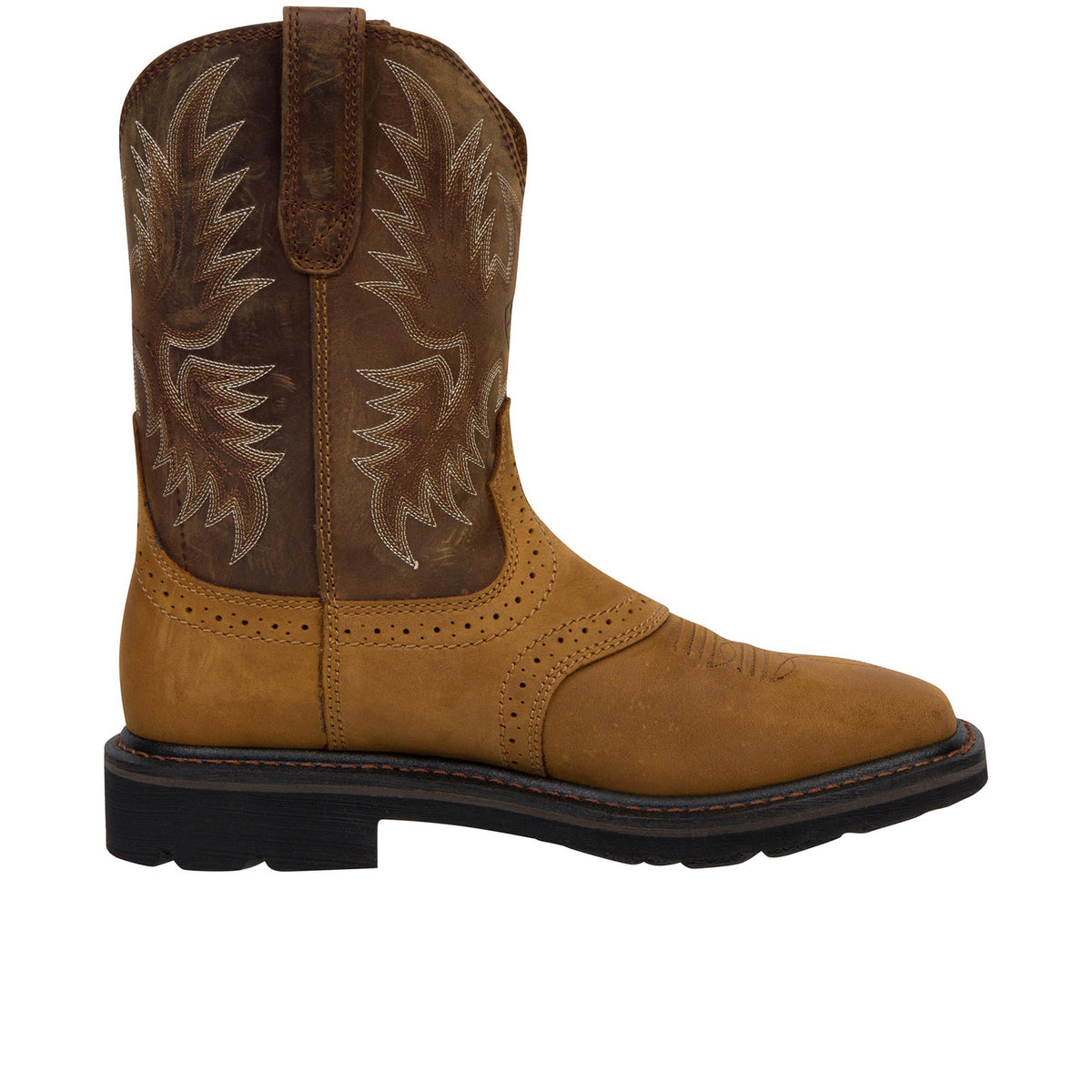 Ariat Men's Sierra Wide Square Toe Work Boot Work Boots Ariat Aged Bark 10 2E