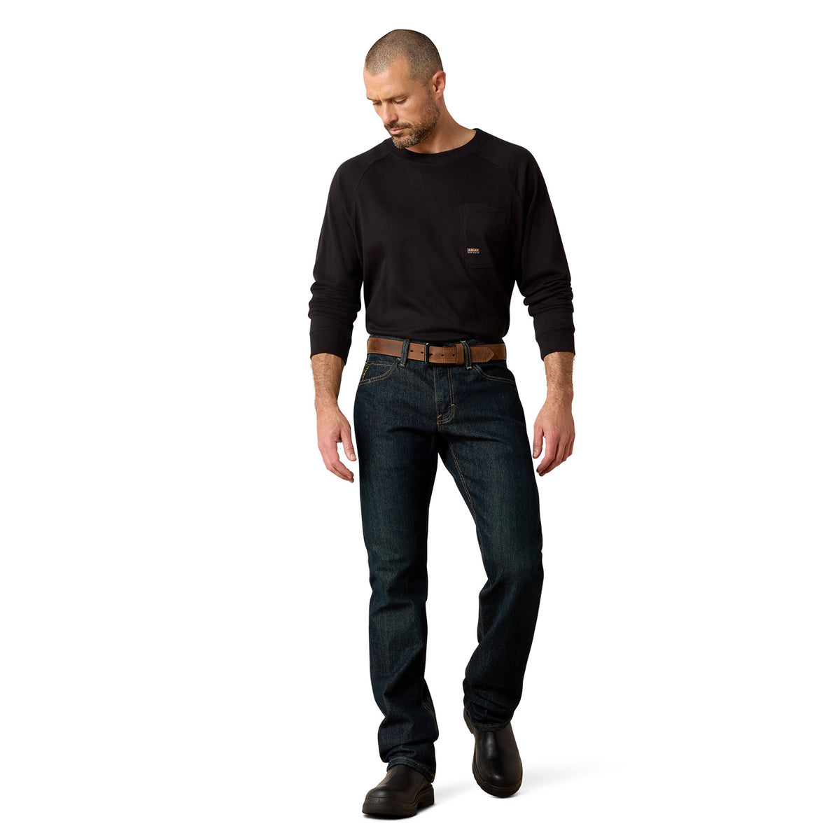 Ariat Men's Rebar M7 Slim DuraStretch Basic Stackable Straight Leg Jean Pants Ariat