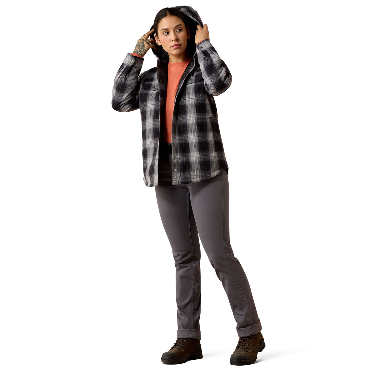 Ariat Women's Rebar Flannel Insulated Shirt Jacket Jackets & Coats Ariat