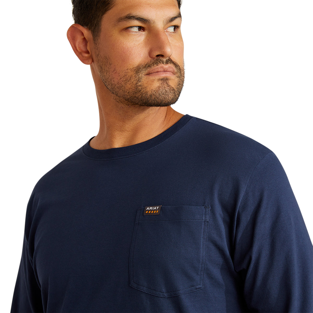 Ariat Men's Rebar Cotton Strong Standard Pocket T-Shirt Long Sleeve T-Shirts Ariat