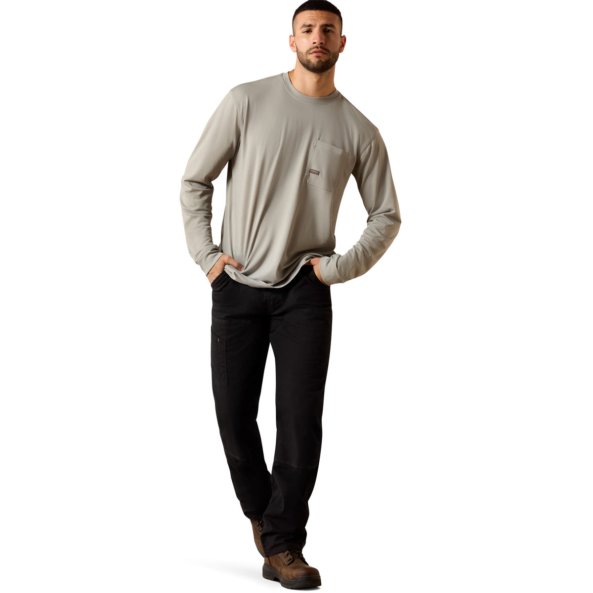 Ariat Men's Rebar Heat Fighter Staple T-Shirt Long Sleeve T-Shirts Ariat