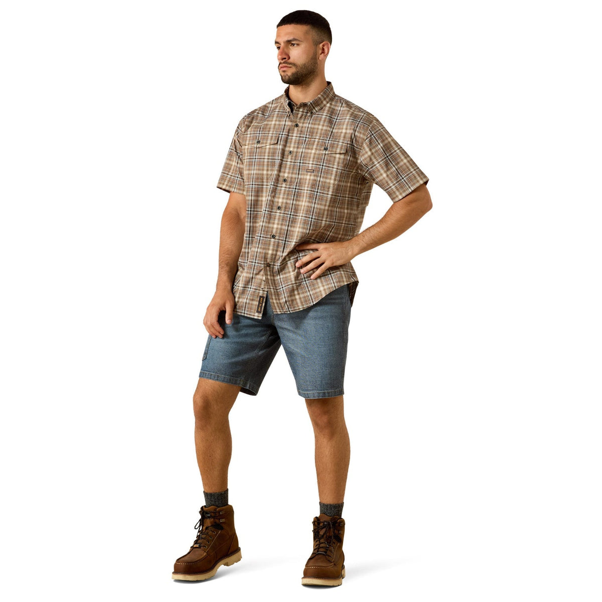 Ariat Men's Rebar Made Tough VentTEK DuraStretch Work Shirt Work Shirts Ariat