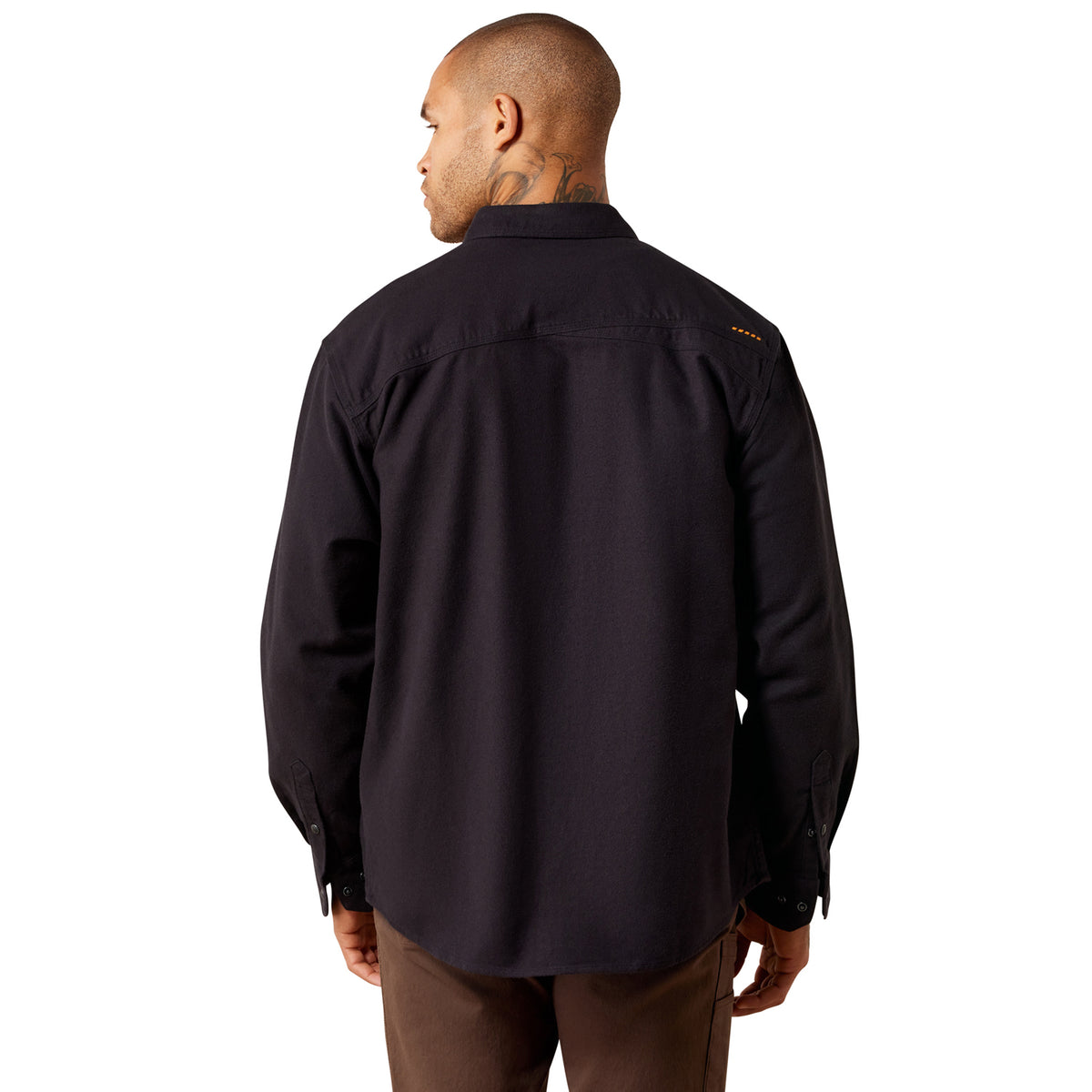 Ariat Men's Rebar Flannel Twill Snap Long Sleeve Work Shirt Work Shirts Ariat