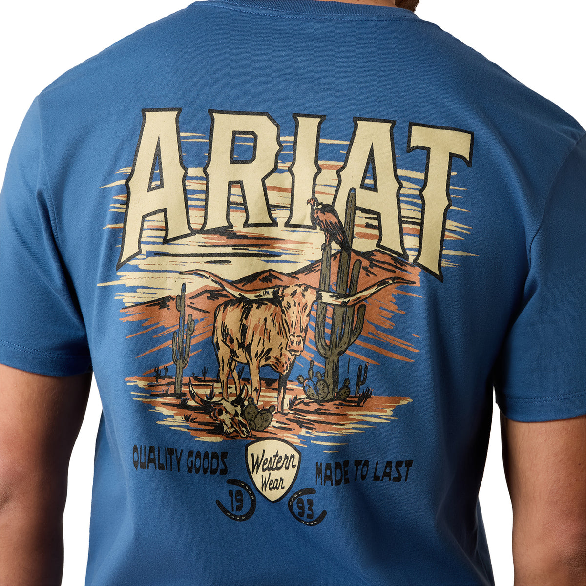 Ariat Men's Lone Longhorn Short Slevee T-Shirt T-Shirts Ariat