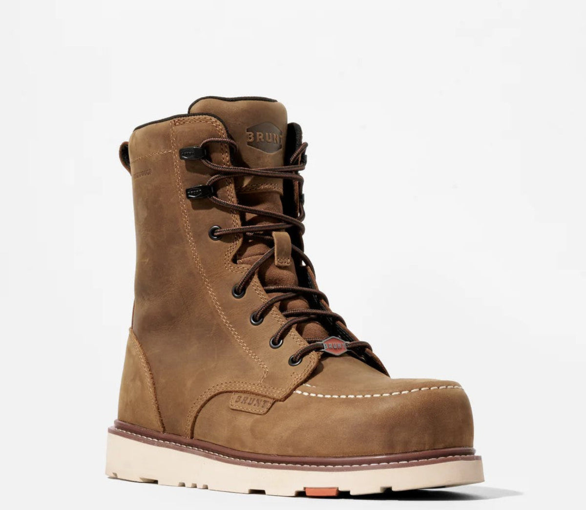 BRUNT Men's The Marin 8" EH Waterproof Work Boot Work Boots BRUNT
