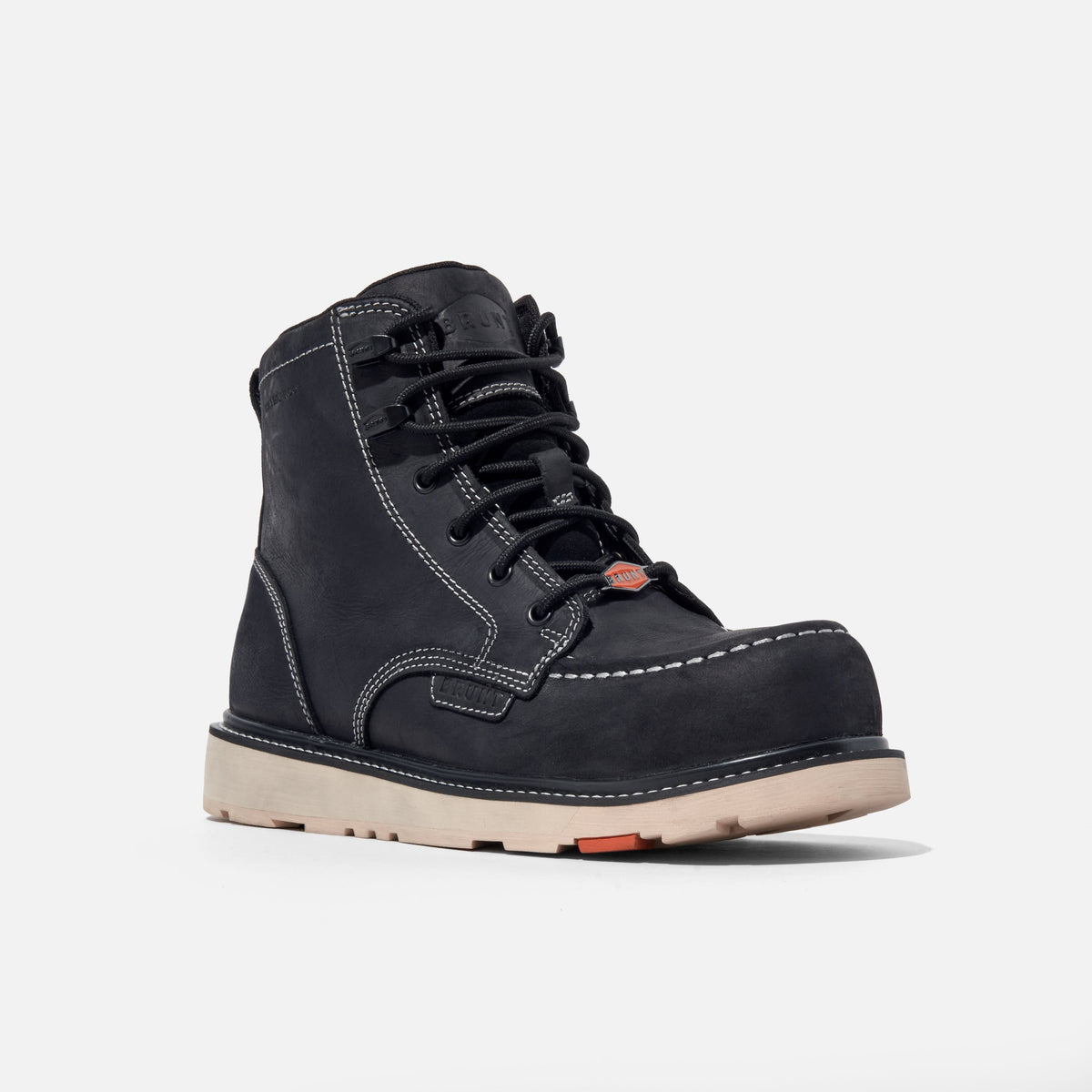 BRUNT Men's Marin 6" Waterproof Moc Toe Work Boot Work Boots BRUNT