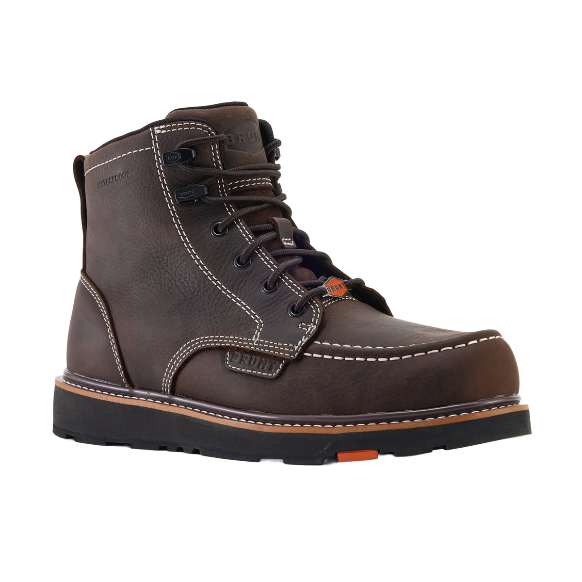 BRUNT Men's The Marin Waterproof Comp Toe Work Boot Work Boots BRUNT