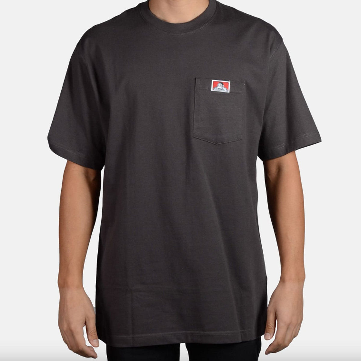 Ben Davis Men's Heavy Duty Short Sleeve Pocket T-Shirt_Charcoal T-Shirts Ben Davis Charcoal 2XL Reg