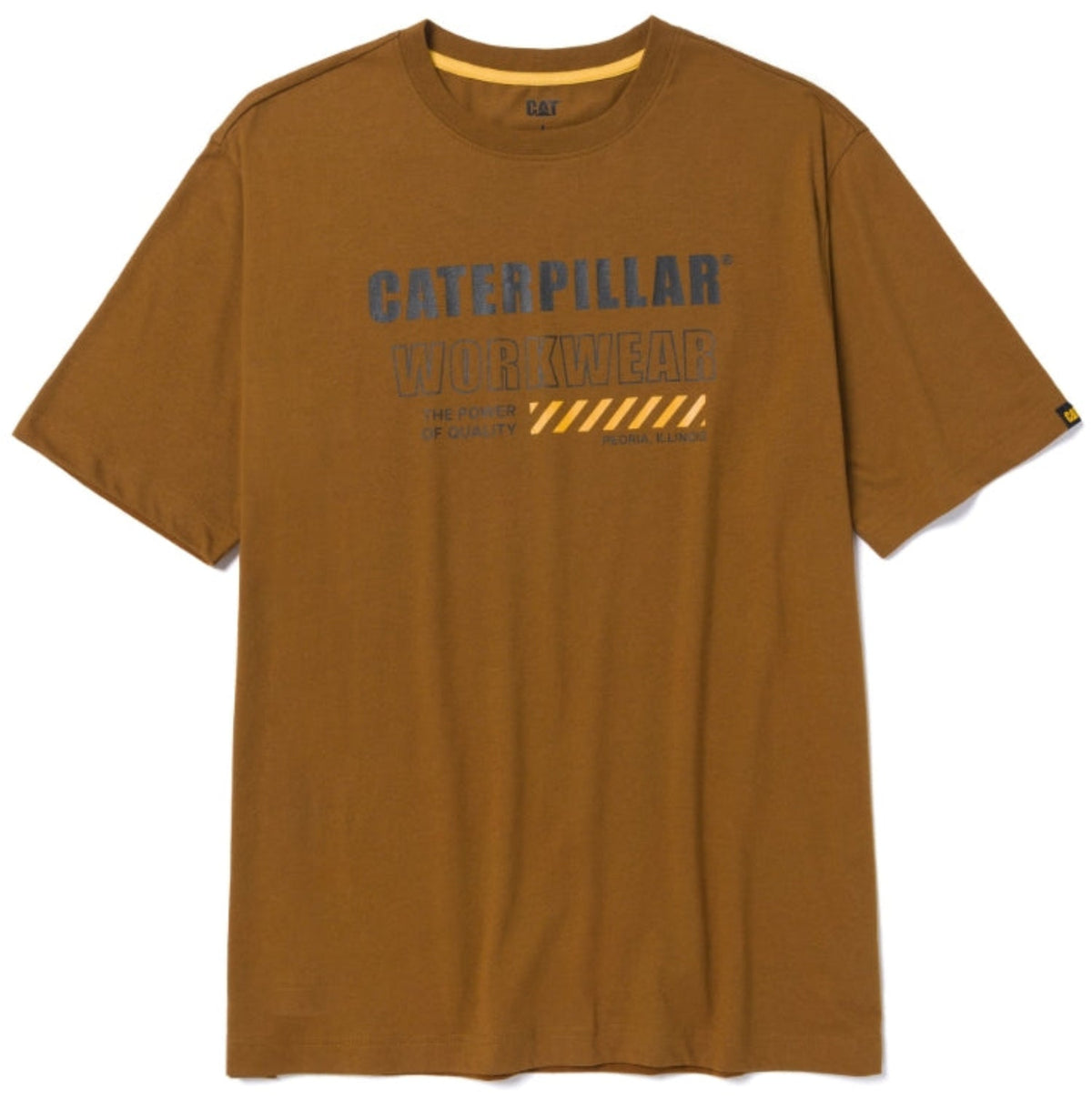 CAT Men's Graphic Short Sleeve T-Shirt T-Shirts CAT Bronze-WW 2XL Reg