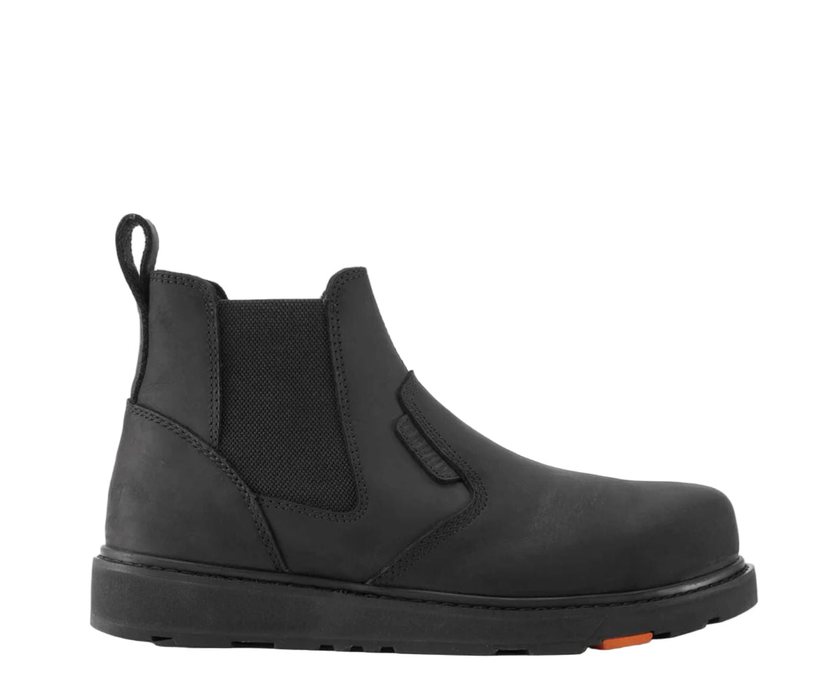 BRUNT Men's The Ohman 6" EH Slip Resistant Soft Toe Chelsea Work Boot Work Boots BRUNT Black 10 D/2E