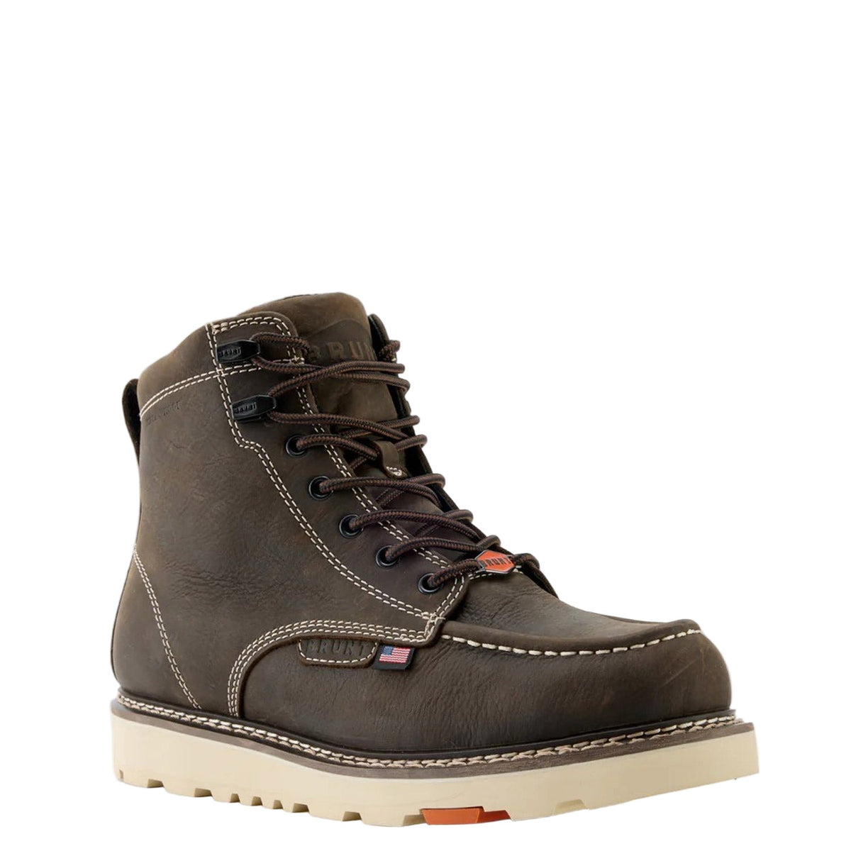 BRUNT Men's Marin USA Welted 6" Waterproof Comp Toe Work Boot Work Boots BRUNT