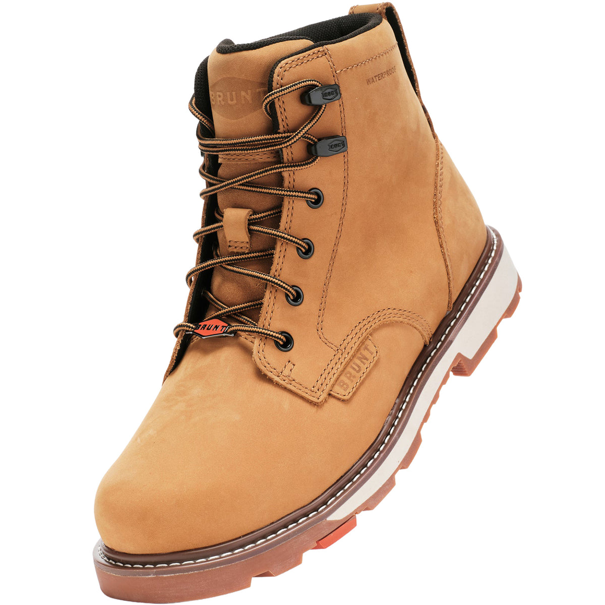 BRUNT Men's The Sullivan 6" Waterproof Soft Toe Work Boot Work Boots BRUNT