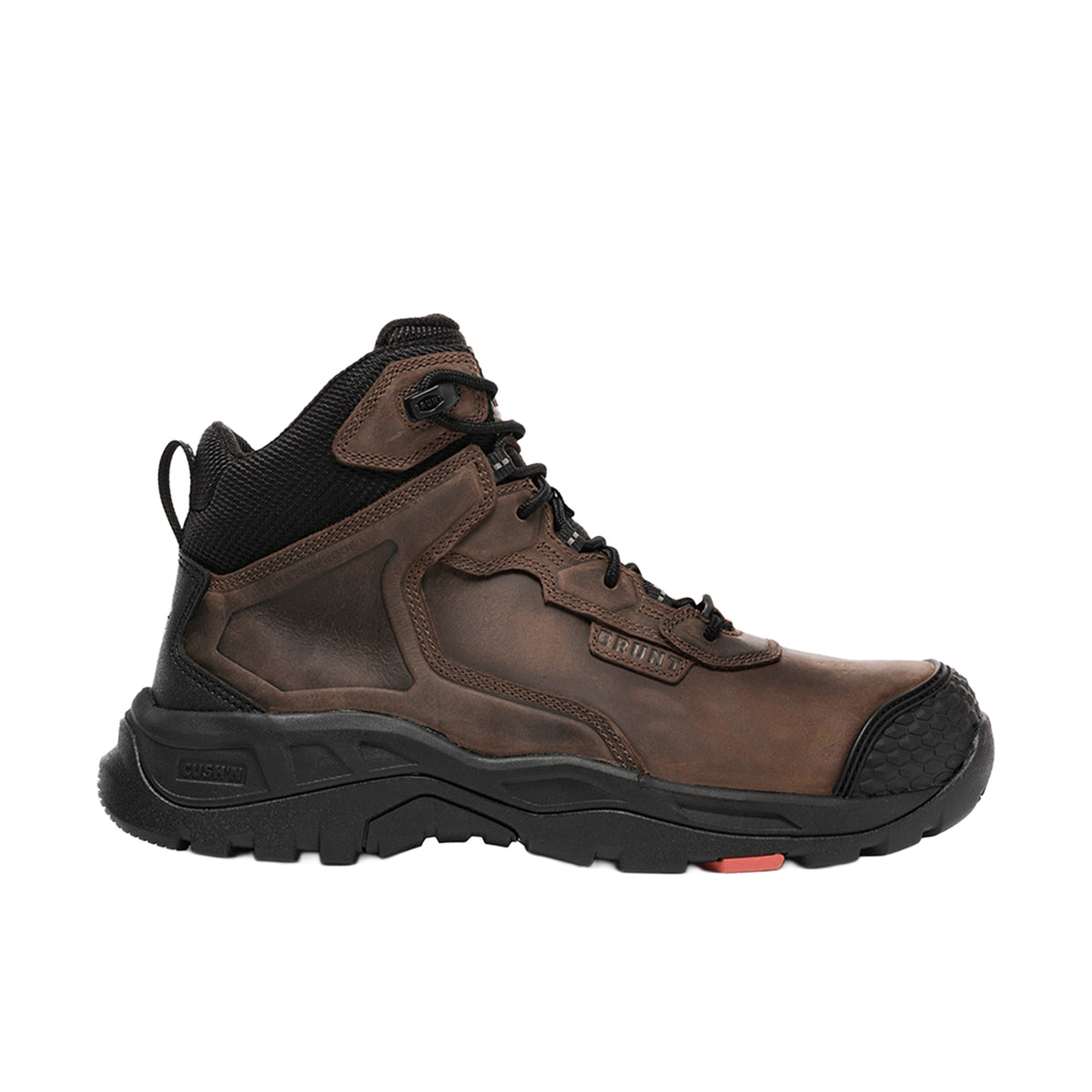 BRUNT Men's The Hawthorne BRUNT Toe Waterproof Comp Toe Work Boot Work Boots BRUNT Brown 10 D/2E