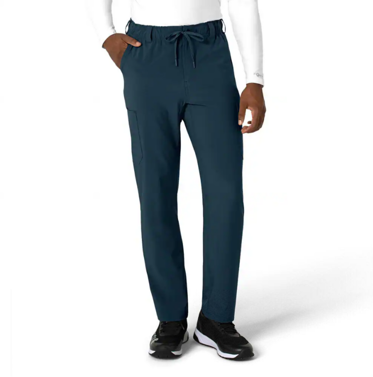 Carhartt Men's Force Cross Flex Straight Leg Scrub Pant Scrubs Carhartt Navy 2XL Reg